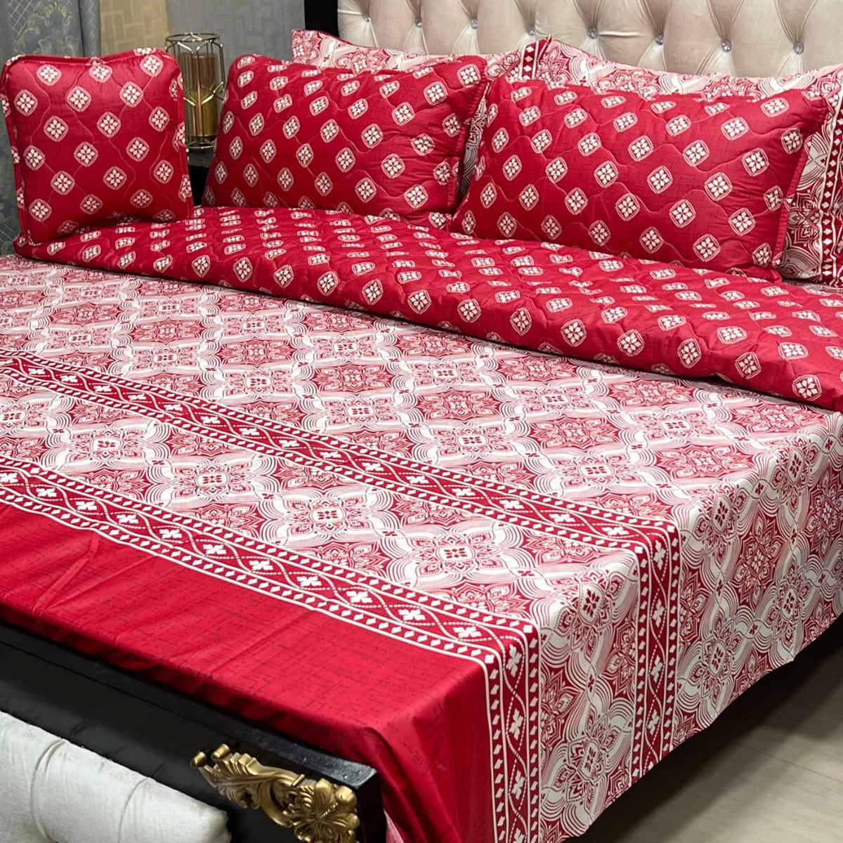7pc Cotton Comforter Set-Design-#13