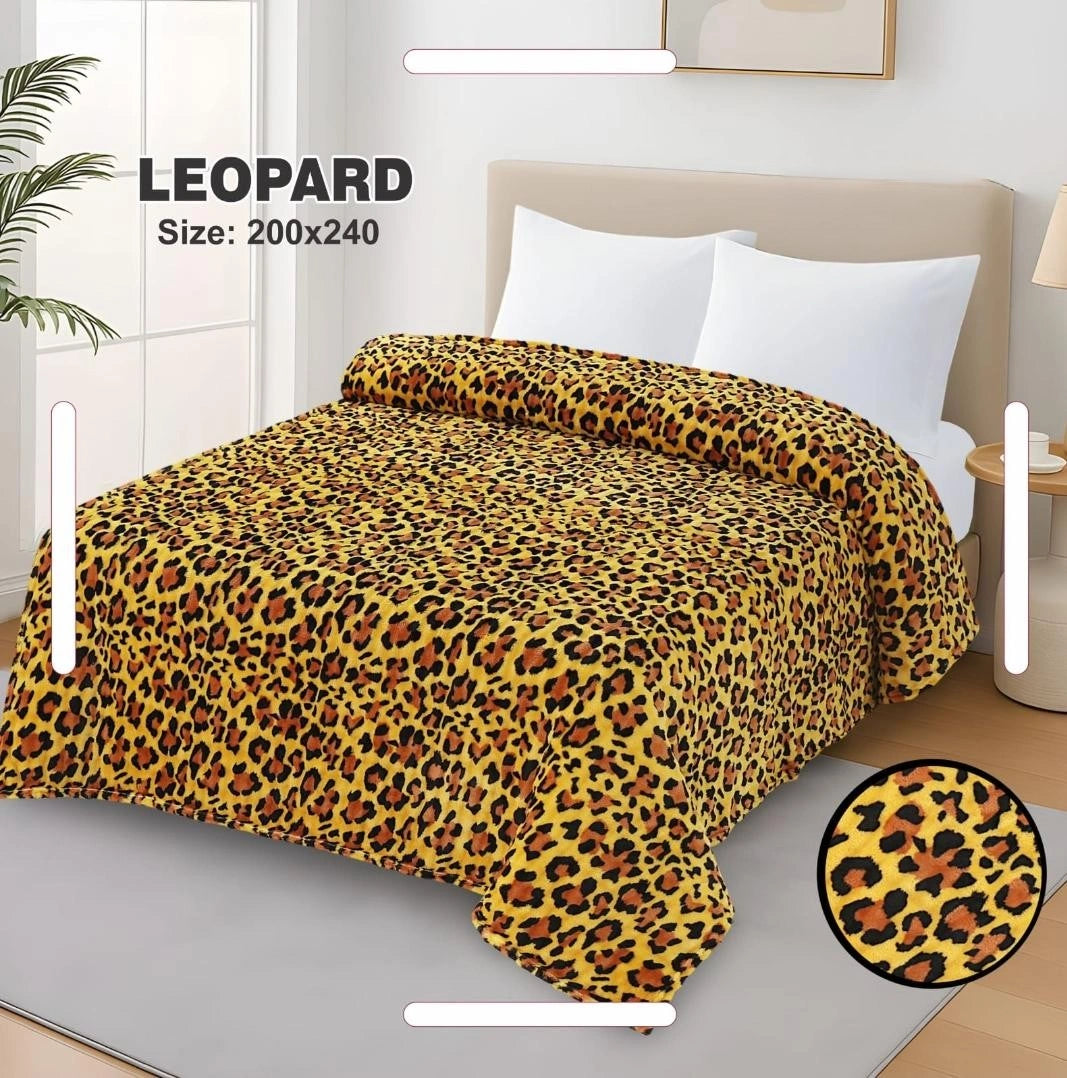 Ac Blankets Double Leopard Design -142
