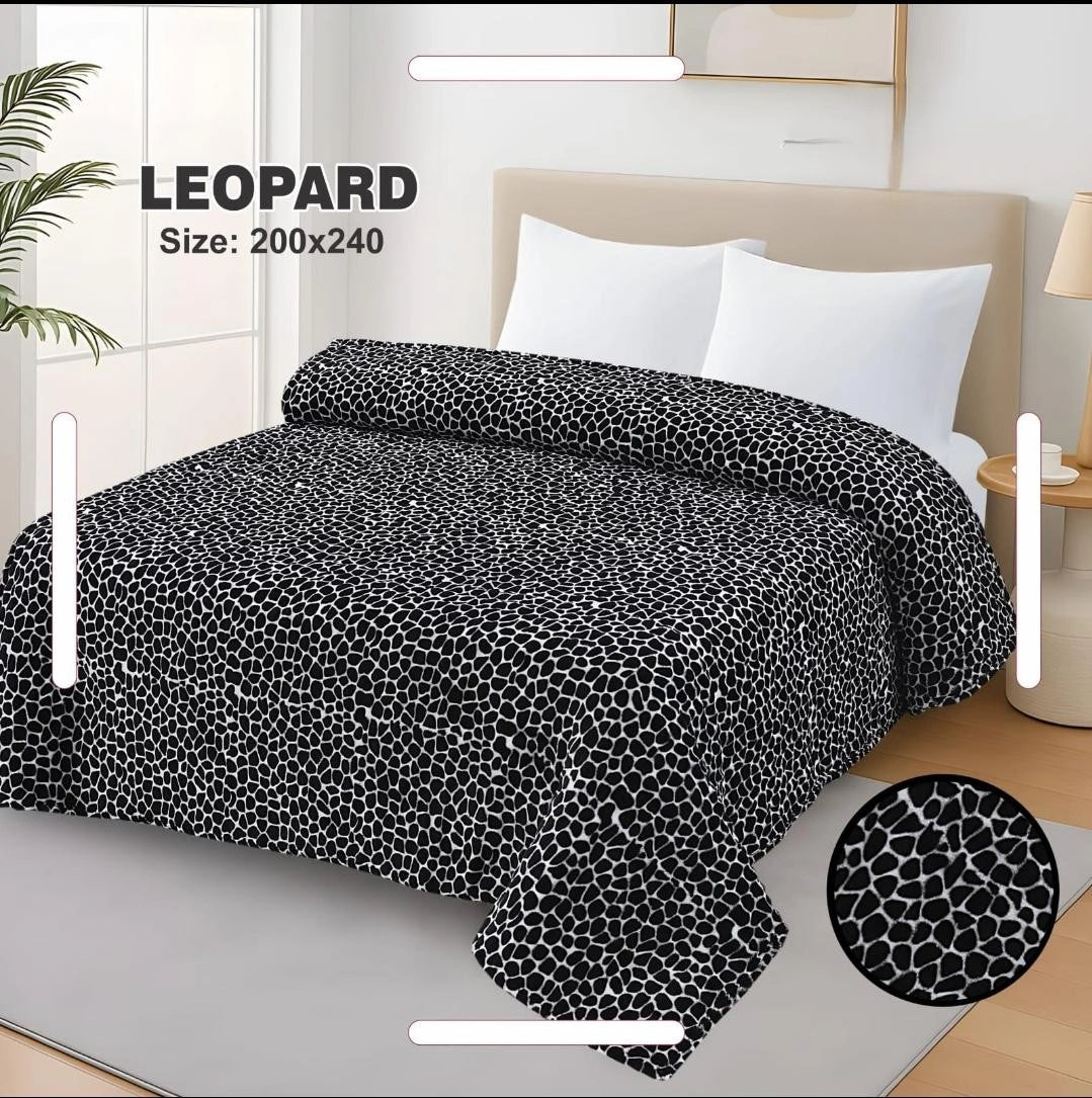 Ac Blankets Double Leopard Design -143