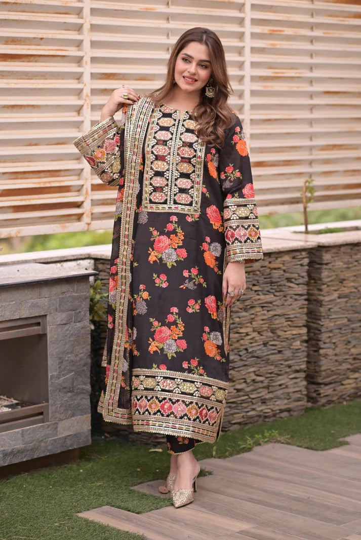 Aneelas silk 3 pc