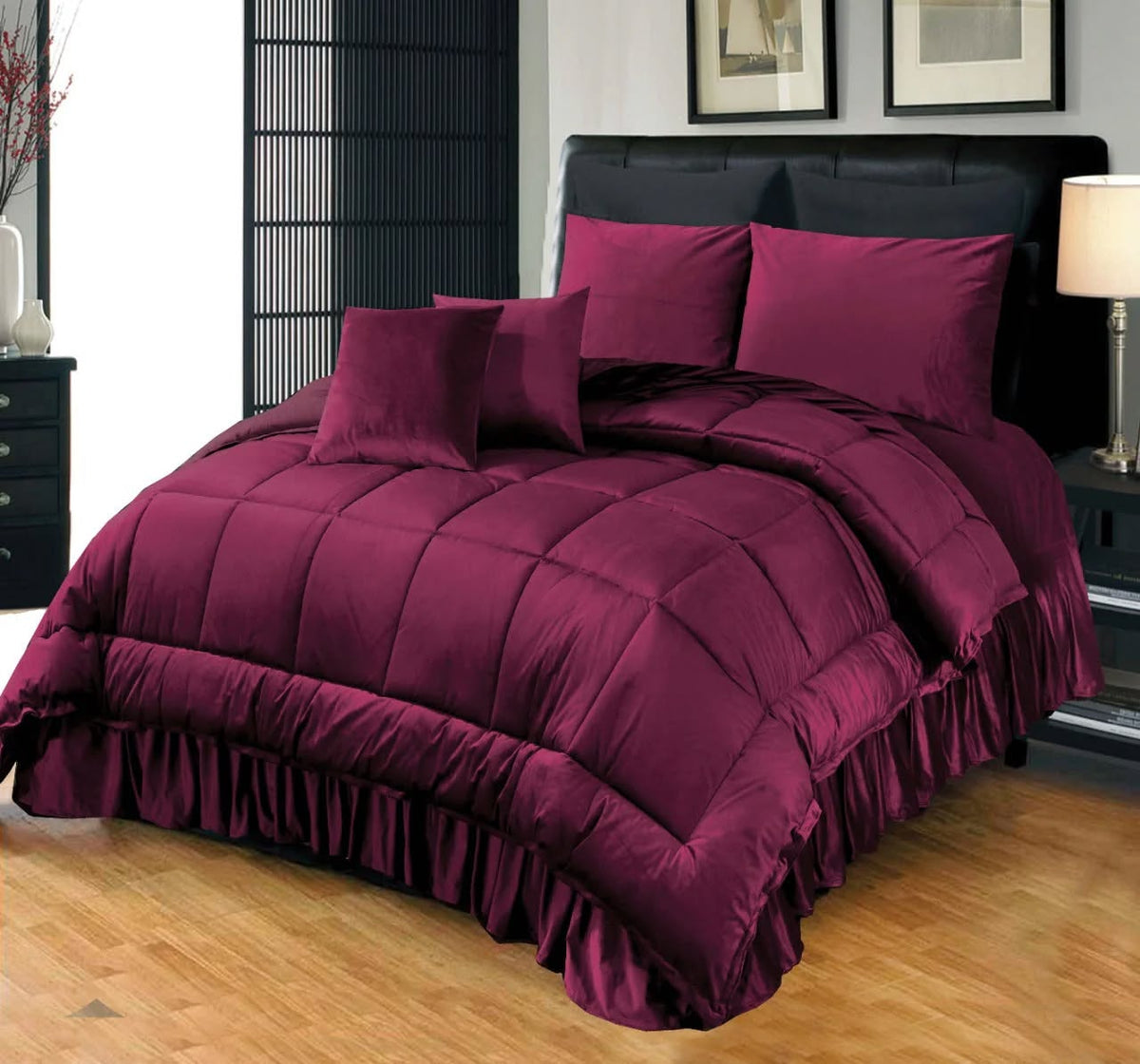 6 PCS Bridal Velvet Razai Set-Design-524