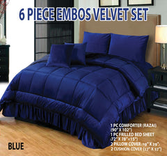 6 PCS Bridal Velvet Razai Set-Design-529