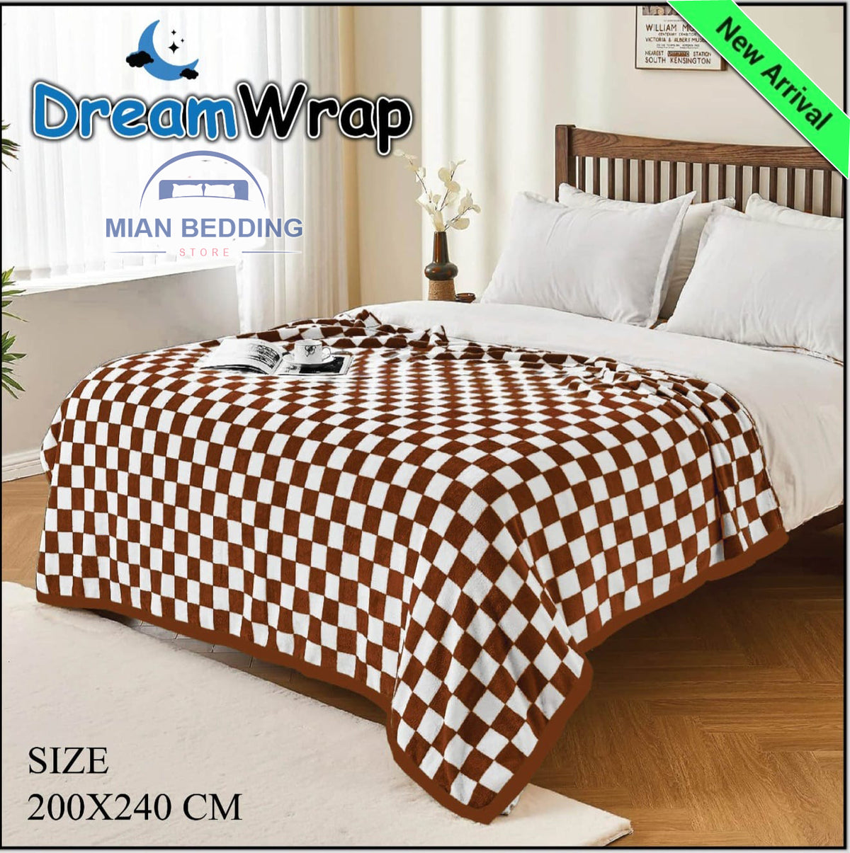 Exclusive AC Blanket Double Bed-Brown