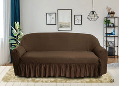 Butterfly Style Turkish Sofa Covers – Dark Brown