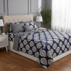 7pc Cotton Comforter Set-Design-#6