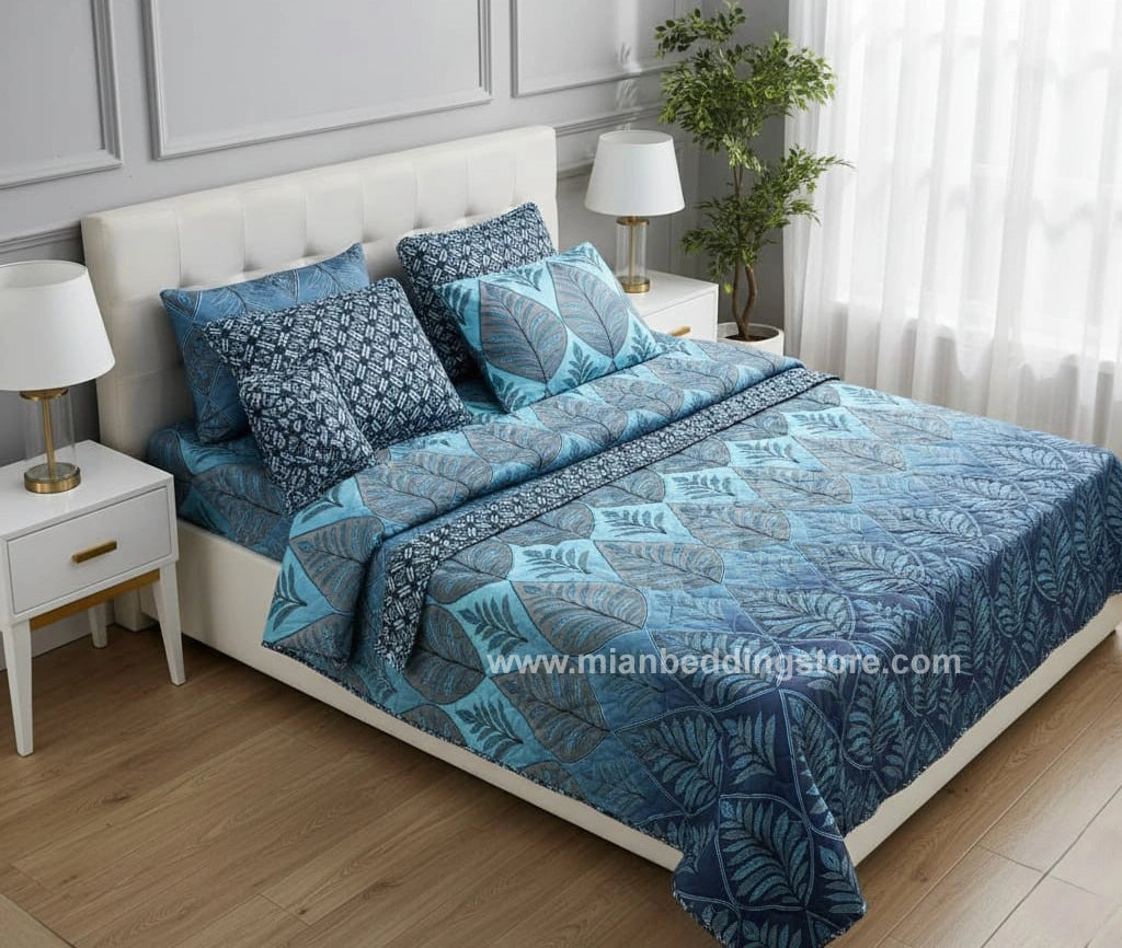 7pc Cotton Comforter Set-Design-#19