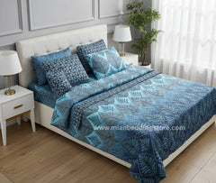 7pc Cotton Comforter Set-Design-#19