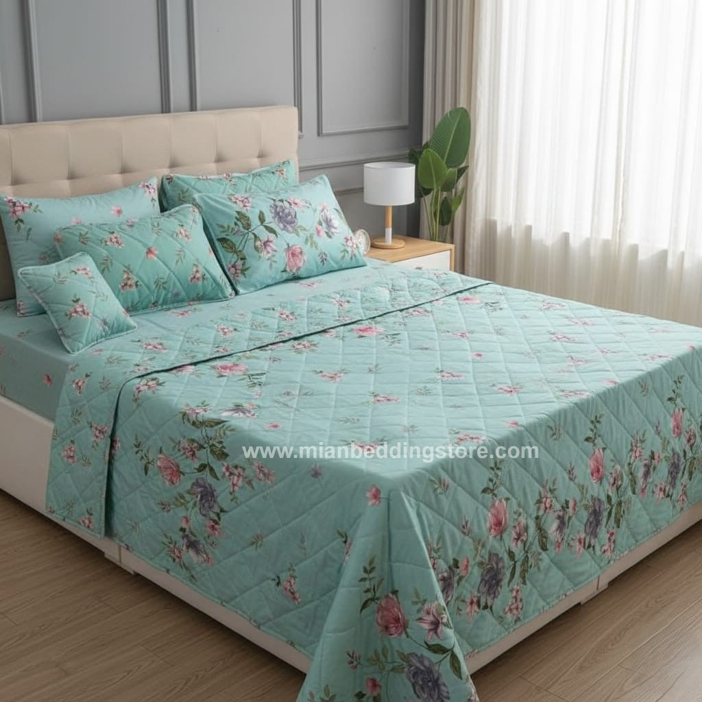 7pc Cotton Comforter Set-Design-#11