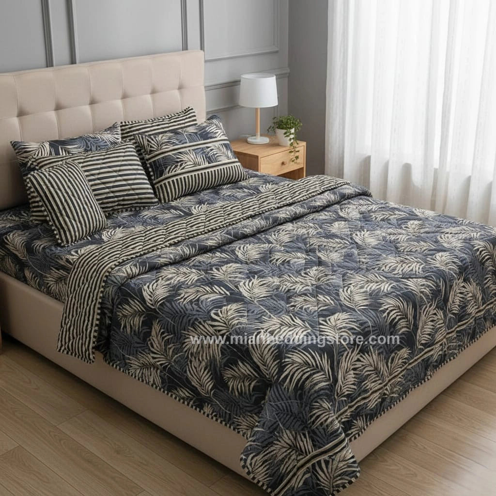 7pc Cotton Comforter Set-Design-#07