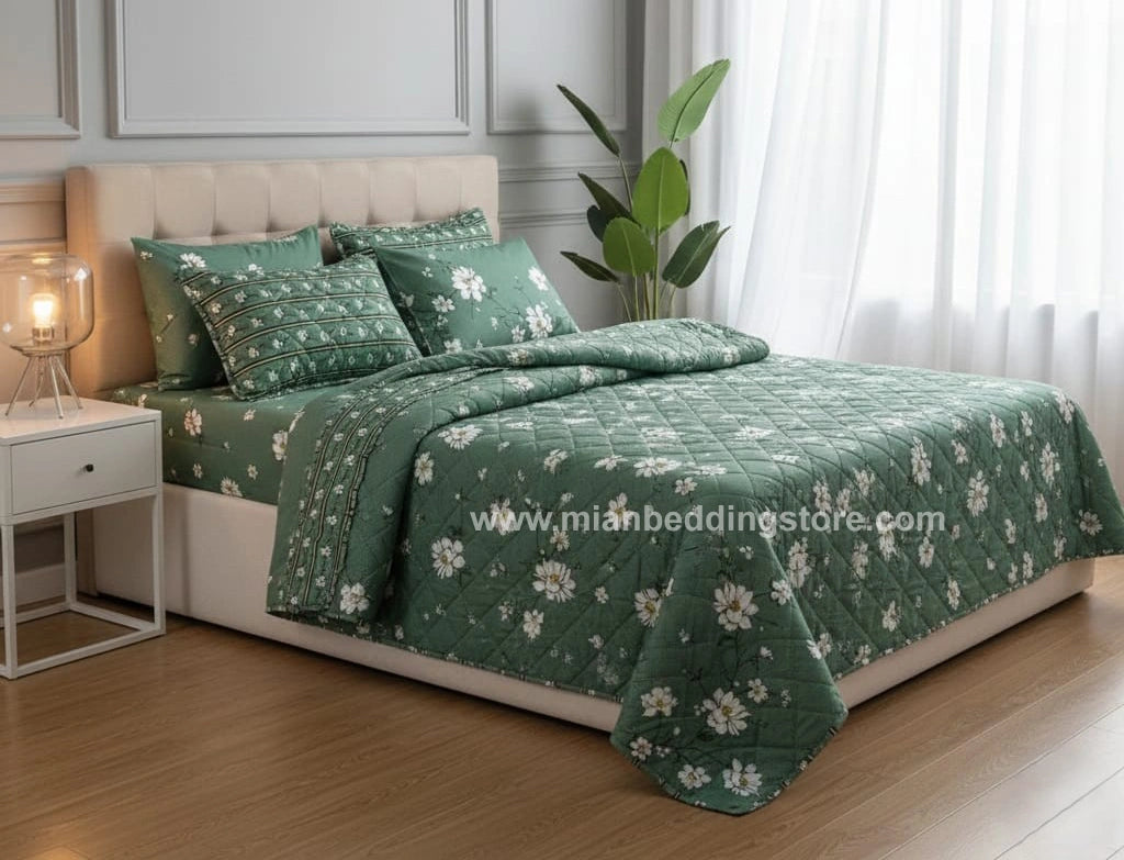 7pc Cotton Comforter Set-Design-#18
