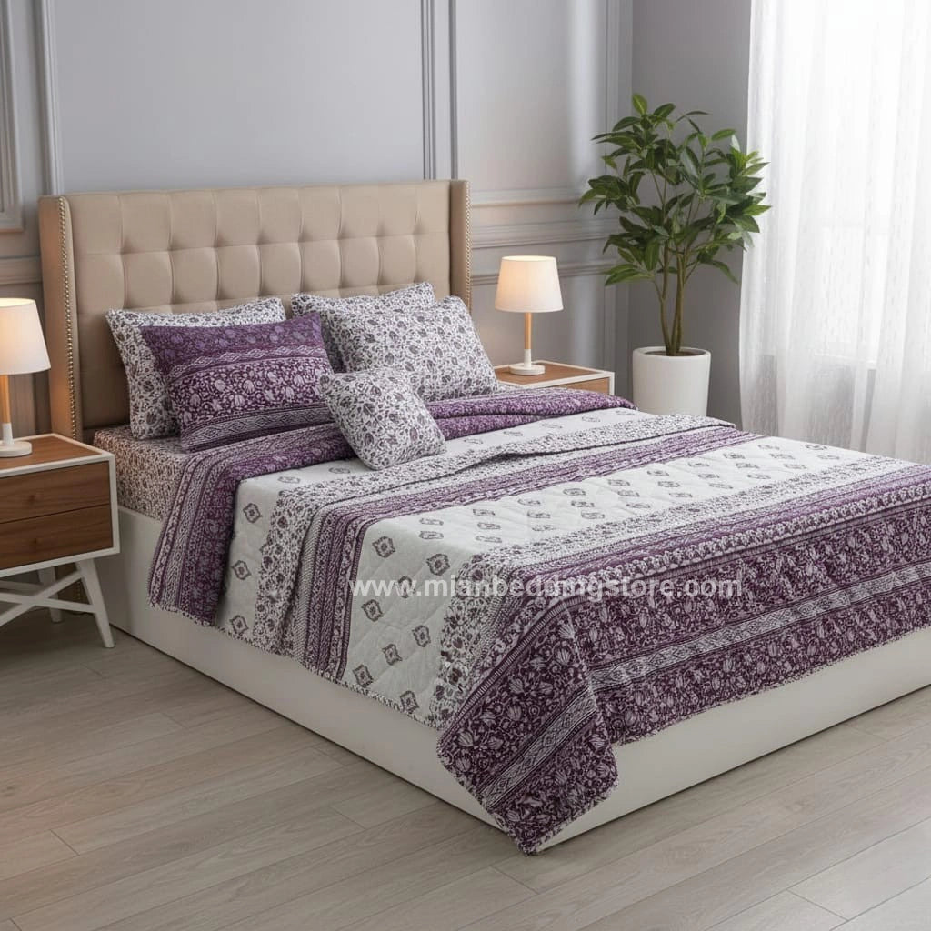 7pc Cotton Comforter Set-Design-#10