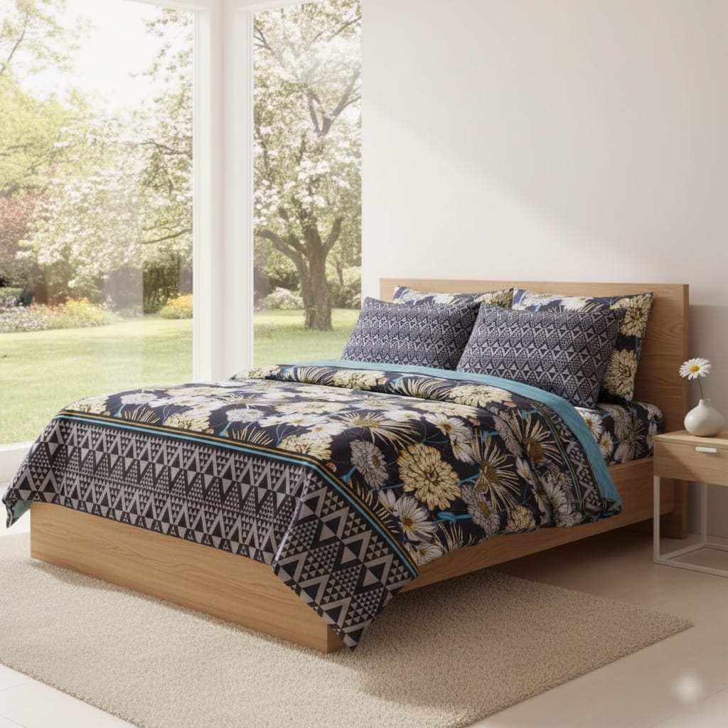 Cotton Bed Sheet-King Size Bedding