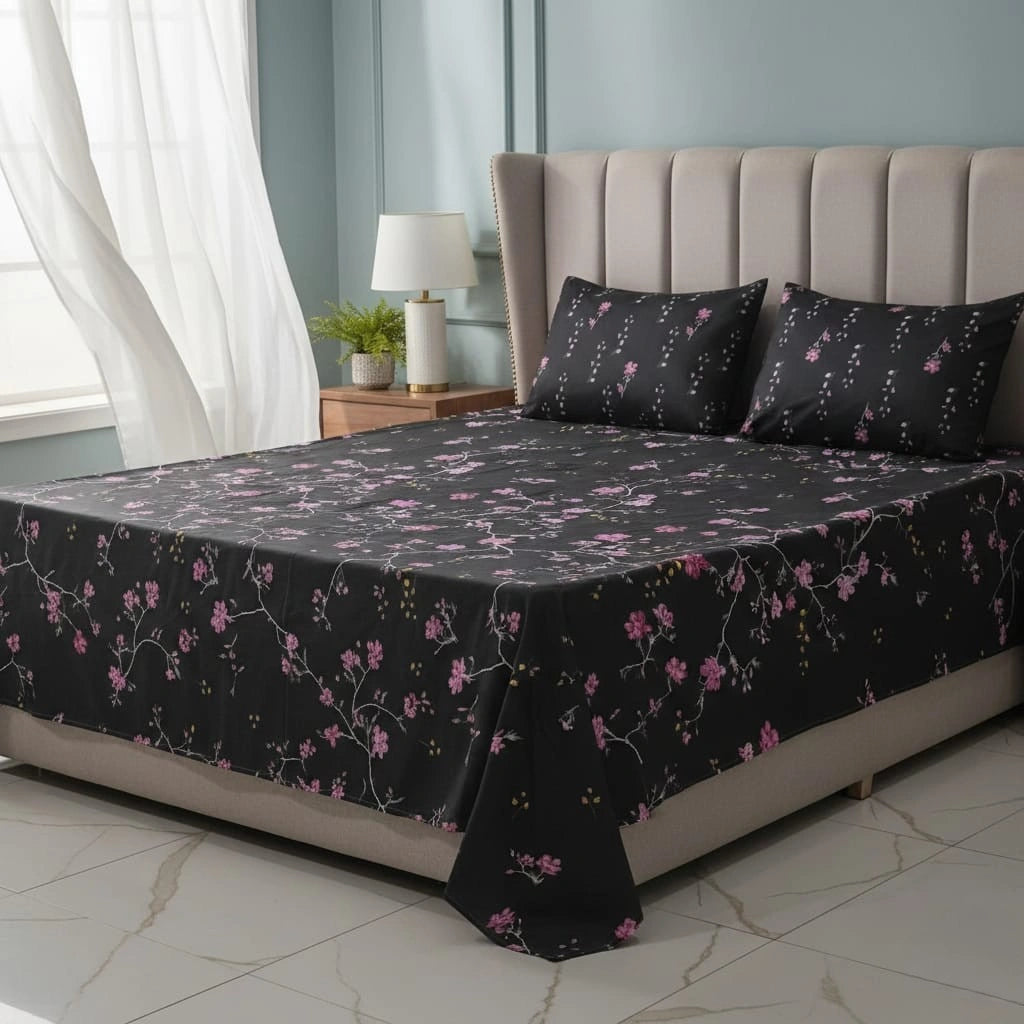 Cotton Bed Sheet-King Size Bedding