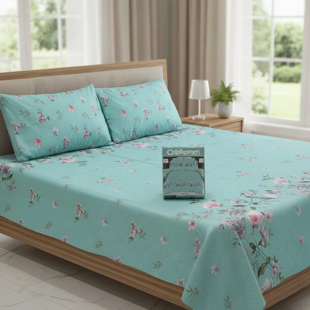 Cotton Bed Sheet-King Size Bedding
