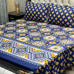 Cotton Frill 3pc Bedsheet Design-1003