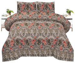 Crystal King Size Bed Sheet Set-3Pcs-Design-113