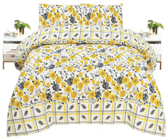 Crystal Bed Sheet-King Size-3Pcs-Design-122