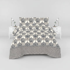Crystal King Size Bed Sheet Set-3Pcs-Design-112