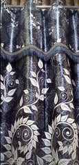 Imported Silk Curtains Blackout ( 2 Curtain Set )