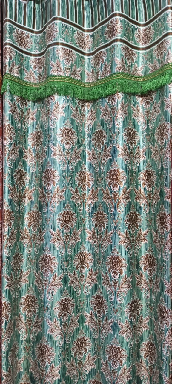 Imported Silk Curtains Blackout ( 2 Curtain Set )