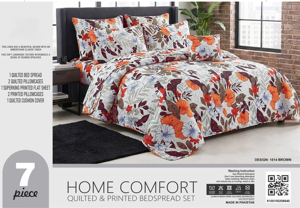 Luxury 7 Piece Bed spread Set Design-2096