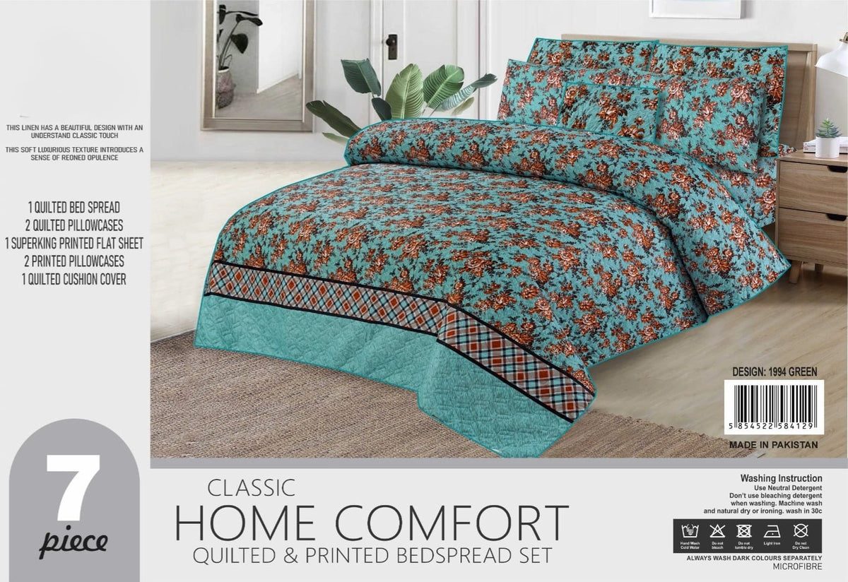 Luxury 7 Piece Bed spread Set Design-1994