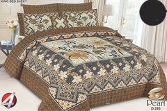 4Pcs Cotton Printed Bedsheet Set
