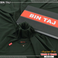Premium Unstitched  Imported fabric Summer-DARK GREEN