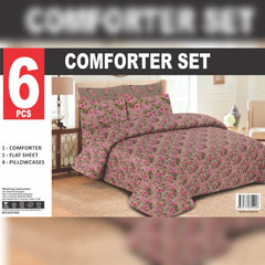 6 PCs Winter Comforter Set (Heavy Filling)