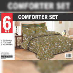 6 PIECE WINTER COMFORTER SET-Soft Thick Comforter