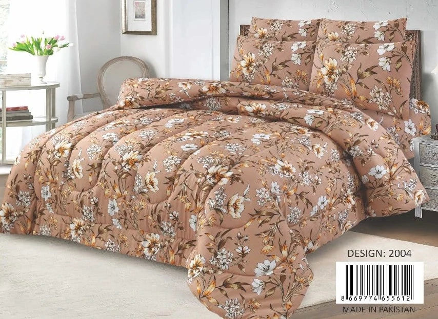 6 PCs Winter Comforter Set (Heavy Filling)