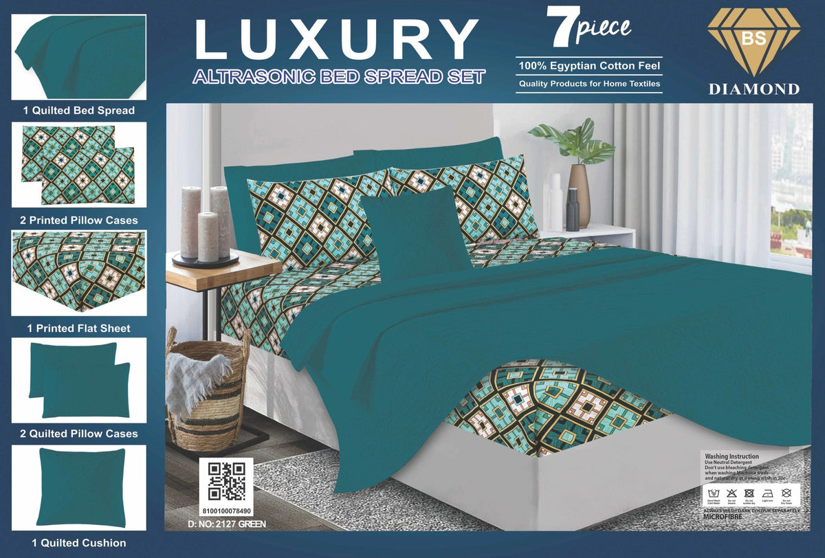 Luxury 7 Piece Bed spread Set Design-2127