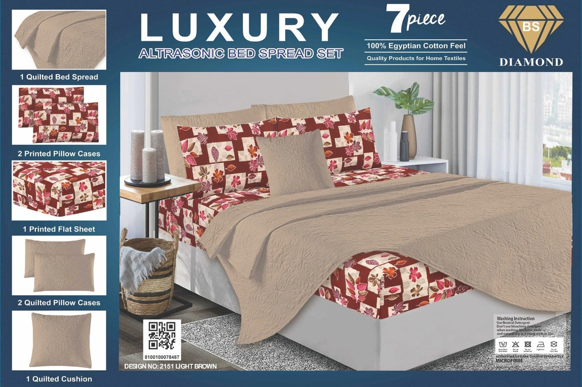 Luxury 7 Piece Bed spread Set Design-2151