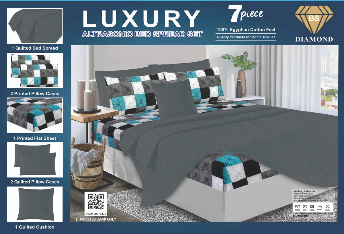 Luxury 7 Piece Bed spread Set Design-2168
