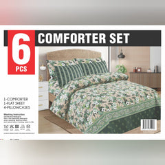 6 PCs Winter Comforter Set (Heavy Filling)