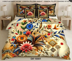 5 PCS DIGITAL BED SHEET SET