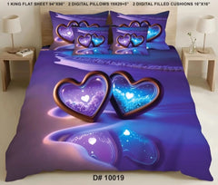 5 PCS DIGITAL BED SHEET SET