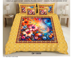 5 PCS DIGITAL BED SHEET SET
