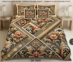 5 PCS DIGITAL BED SHEET SET