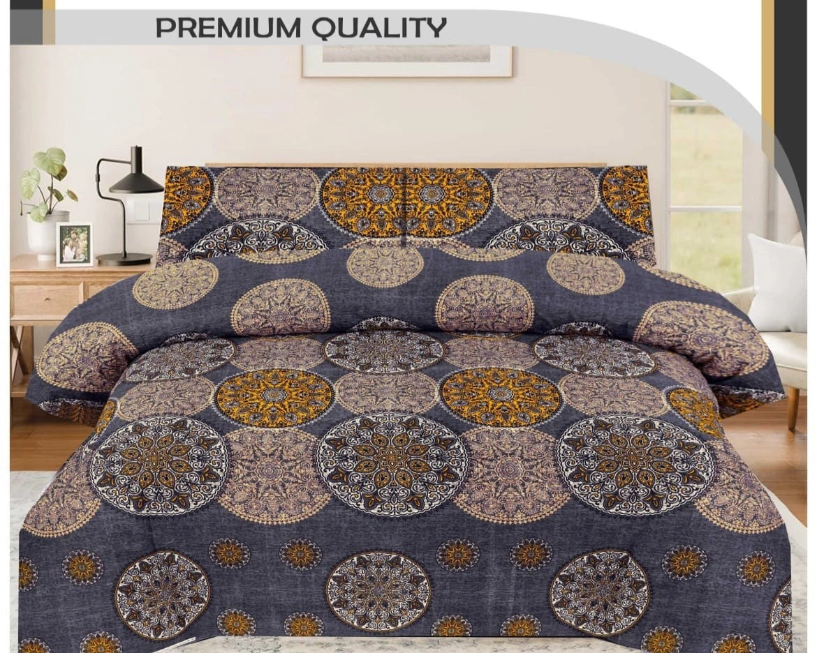 PREMIUM QUALITY DOUBLE BEDSHEET DESIGN MFC-1080-GREY