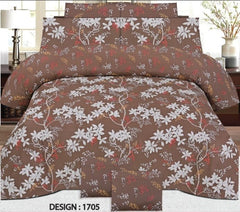 Single Bed Sheet Pair (Set) Pure Cotton-Design-1705