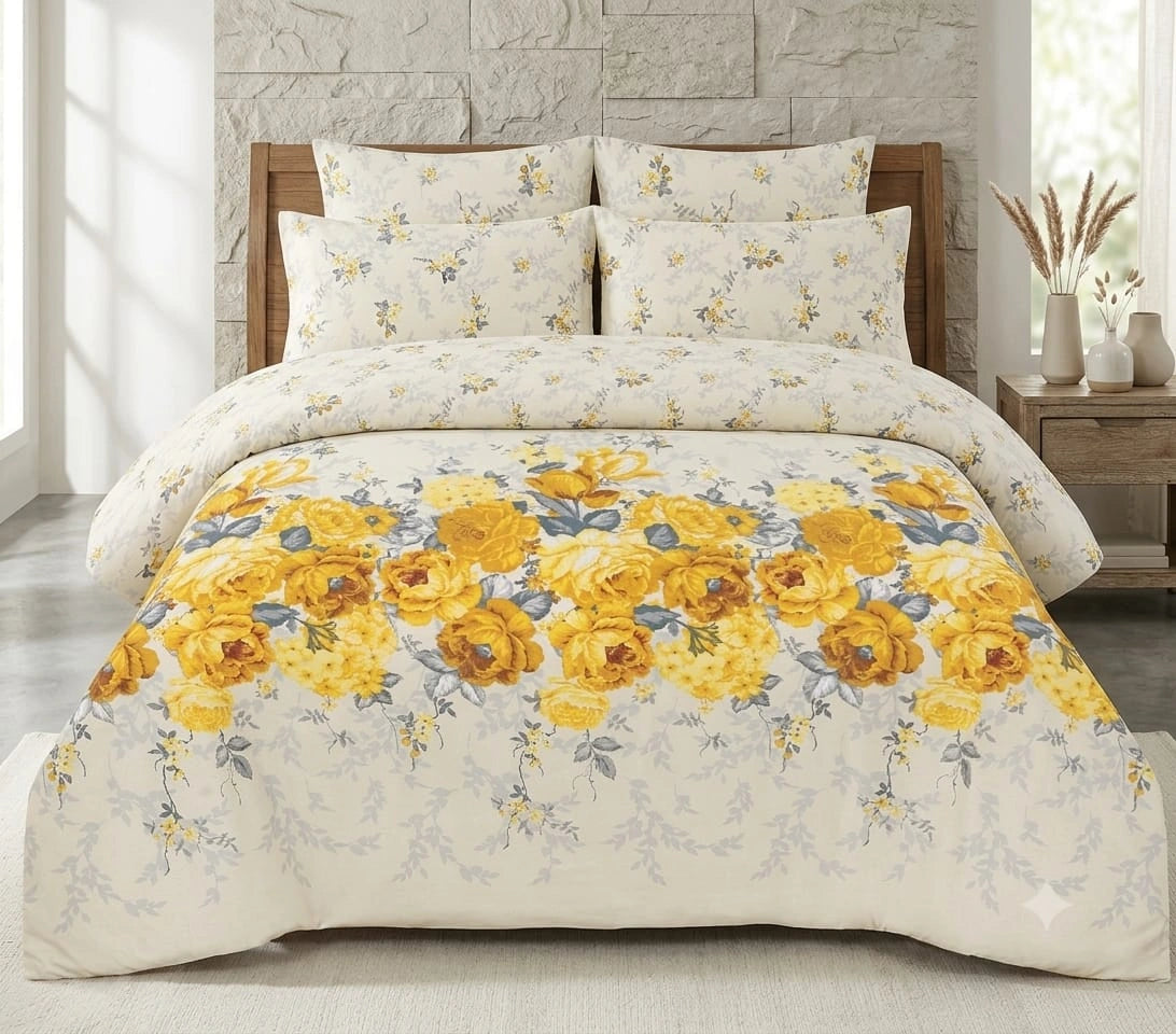 Premium 6 Pcs Comforter Set Design-1714
