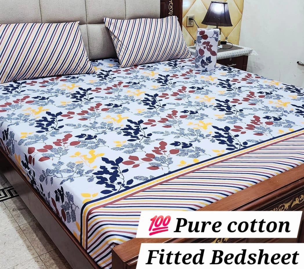Fitted Sheet Premium-3Pcs-Design-401