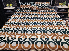 Jacquard Velvet Bed Sheet 4Pcs-Design-529