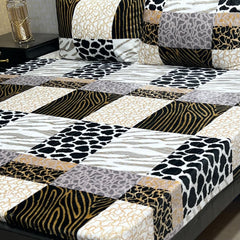 Fleece Bedsheet King Size-3Pcs-Design-624