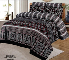 Single Bed Sheet Pair (Set) Pure Cotton-Design-796
