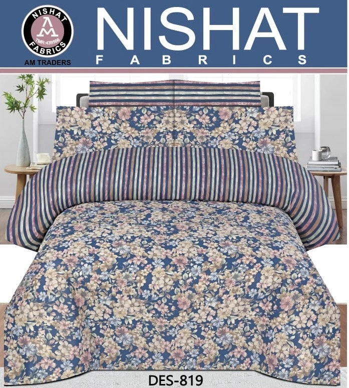 Premium 6 Pcs Comforter Set Design-819