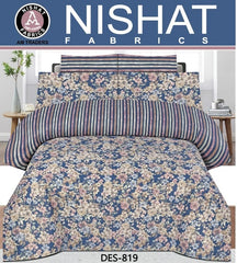 Premium 6 Pcs Comforter Set Design-819