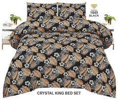 Crystal Bed Sheet-King Size-3Pcs-Design-122