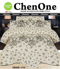 3 PCs Bed Sheet | Double Bed | King Size | Box Pack | Design-1710